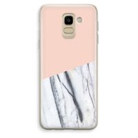 A touch of peach: Samsung Galaxy J6 (2018) Transparant Hoesje