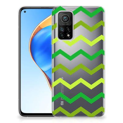 Xiaomi Mi 10T | 10T Pro | TPU bumper | Zigzag Groen