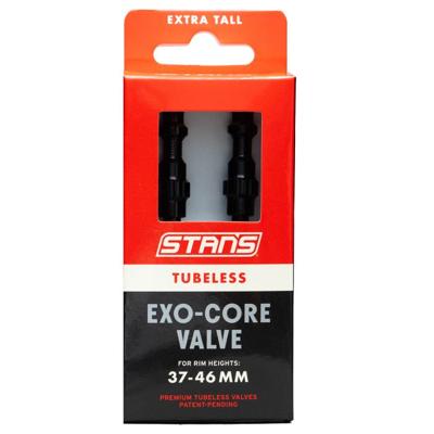 STANS Stan&apos;s tubeless exo-core valves - extra tall - black