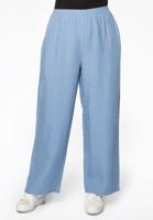Yoek Lange wijde broek linnen | Indigo | Maat 42/44