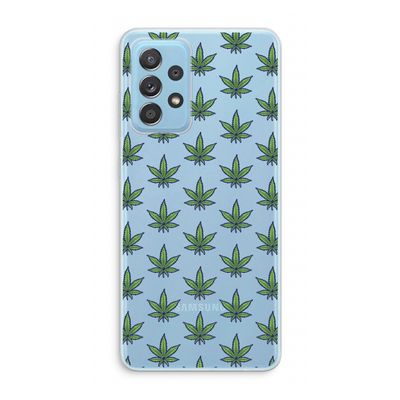 Weed: Samsung Galaxy A73 Transparant Hoesje