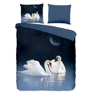 Dekbedovertrek Share - Tweepersoons (200x200 cm) - Blauw Microvezel - Dessin: Dieren, Natuur - Pure - Dekbed-Discounter.nl