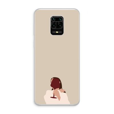 I drink wine: Xiaomi Redmi Note 10 Lite Transparant Hoesje