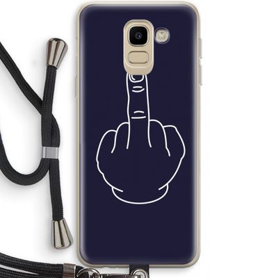 F**k U: Samsung Galaxy J6 (2018) Transparant Hoesje met koord