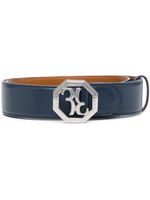 Billionaire ceinture en cuir à boucle logo - Bleu