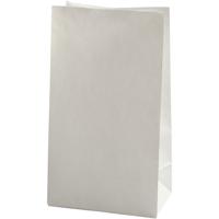 Creativ Company Papieren zakken, h: 27 cm, afm 9x15 cm, 46 gr, wit, 100 stuk/ 1 doos