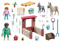 PLAYMOBIL Country - Boerderij dierenarts met de ezels Constructiespeelgoed - thumbnail