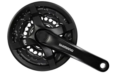 Crankstel Shimano FC-TY501 6/7/8 speed 170mm 42x34x24T met kettingscherm - zwart
