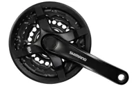 Crankstel Shimano FC-TY501 6/7/8 speed 170mm 42x34x24T met kettingscherm - zwart