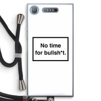 No time: Sony Xperia XZ1 Transparant Hoesje met koord