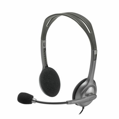 Hoofdtelefoon met microfoon Logitech LGT-H110 Grijs