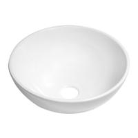 BRAUER Bowl waskom - 28x28cm - rond - keramiek - hoogglans wit WK-BO28ROHW