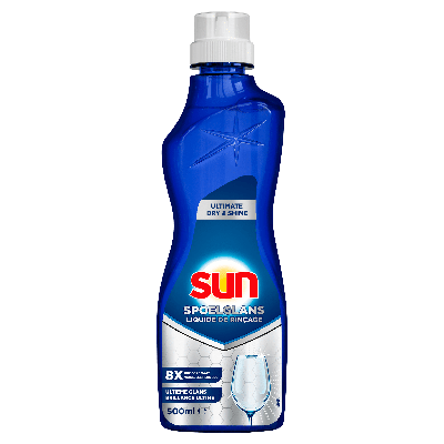 Sun Spoelglansmiddel Ultimate Dry & Shine 500 ml - 8 Wasbeurten