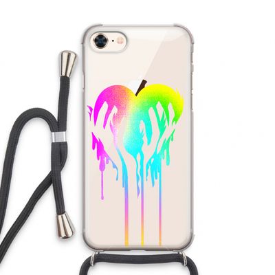 Hold My Heart: iPhone 7 Transparant Hoesje met koord