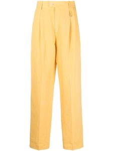 Jacquemus pantalon droit Le Raphia Madeiro - Jaune