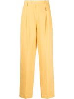 Jacquemus pantalon droit Le Raphia Madeiro - Jaune