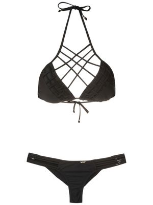 Amir Slama bikini à bretelles croisées - Noir