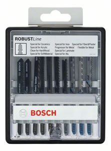 Bosch Accessoires 10-delige Robust Line decoupeerzaagbladenset Top Expert T-schacht  1st - 2607010574