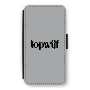 Topwijf Grijs Zwart: iPhone 12 mini Flip Hoesje