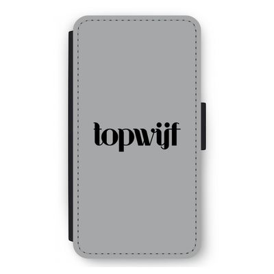 Topwijf Grijs Zwart: iPhone 12 mini Flip Hoesje
