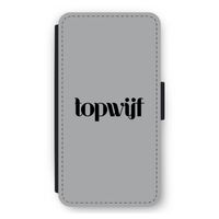 Topwijf Grijs Zwart: iPhone 12 mini Flip Hoesje