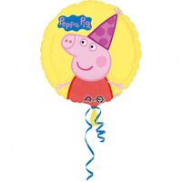 Folieballon Peppa Pig Rond - 45cm - thumbnail