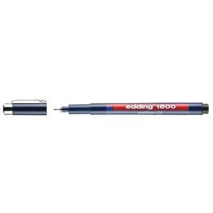 Edding 1800 profipen Intrekbare gelpen Zwart 10 stuk(s)