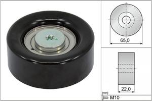 Geleide rol/omdraairol, Poly V-riem INA, Diameter (mm)65mm, u.a. für Hyundai, KIA