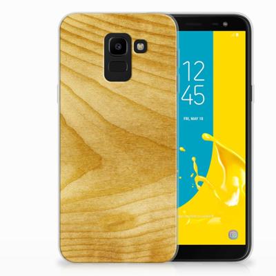 Samsung Galaxy J6 2018 | Bumper Hoesje | Licht Hout