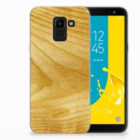Samsung Galaxy J6 2018 | Bumper Hoesje | Licht Hout