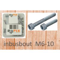 Bofix Inbusbout M6x10 verzinkt (25st) - thumbnail