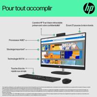 Desktop-pc - HP - 27-cr0061nf - AMD Ryzen 5-processor - 16 GB RAM - 512 GB SSD - 27-inch FHD