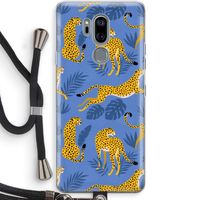 Luipaard: LG G7 Thinq Transparant Hoesje met koord