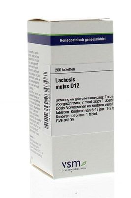 VSM Lachesis mutus D12 (200 tab)