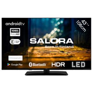 Salora 43XFA5400 tv 109,2 cm (43") Full HD Smart TV Wifi Zwart 250 cd/m²