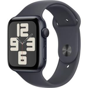 Apple Watch SE (2024) GPS 44 mm Aluminium kast Sportband Middernacht M/L