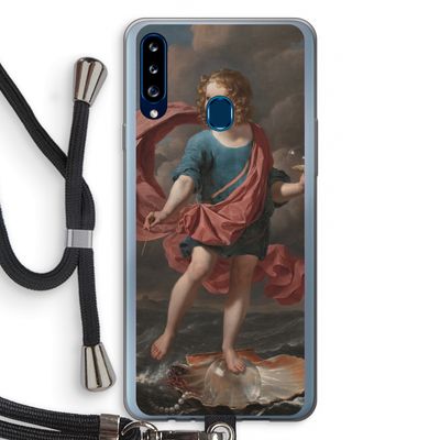 Soap Bubbles: Samsung Galaxy A20s Transparant Hoesje met koord