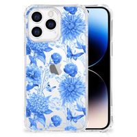 Case voor iPhone 14 Pro Flowers Blue