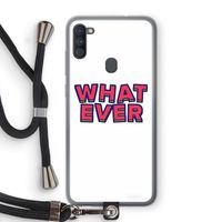 Whatever: Samsung Galaxy A11 Transparant Hoesje met koord