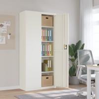 Archiefkast 90x40x200 cm staal wit