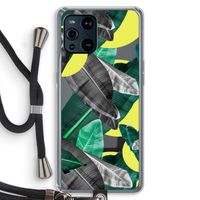 Fantasie jungle: Oppo Find X3 Pro Transparant Hoesje met koord
