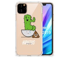 Apple iPhone 11 Pro Max Stevig Bumper Hoesje Cactus Poo