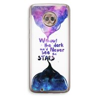 Stars quote: Motorola Moto G6 Transparant Hoesje