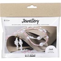Creativ Company Mini hobbyset sieraden, halskettingen en oorbellen, glans, 1 doos