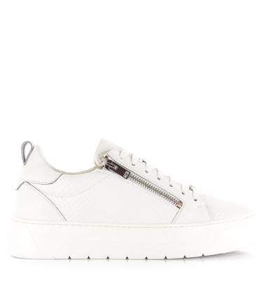 Antony Morato - Zipper sneakers wit Leer Heren