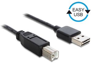 DeLOCK 1m USB 2.0 A - B m/m USB-kabel USB A USB B Zwart