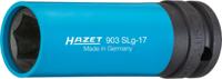 HAZET Krachtdopsleutel 903SLG-17 · 1/2 inch (12,5 mm) vierkant hol · Buiten-zeskant-tractieprofiel · SW 17 mm
