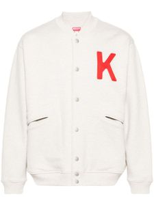 Kenzo veste bomber Lucky Tiger en jersey - Gris