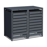 4gardenz® Containerombouw Modulair - Kliko Ombouw Berging - Hoogwaardig Materiaal - Weerbestendig - Antraciet