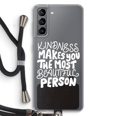 The prettiest: Samsung Galaxy S21 Transparant Hoesje met koord
